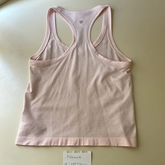 Lululemon Pink Swiftly Racerback Tank Top Size 4 - Picture 5 of 7